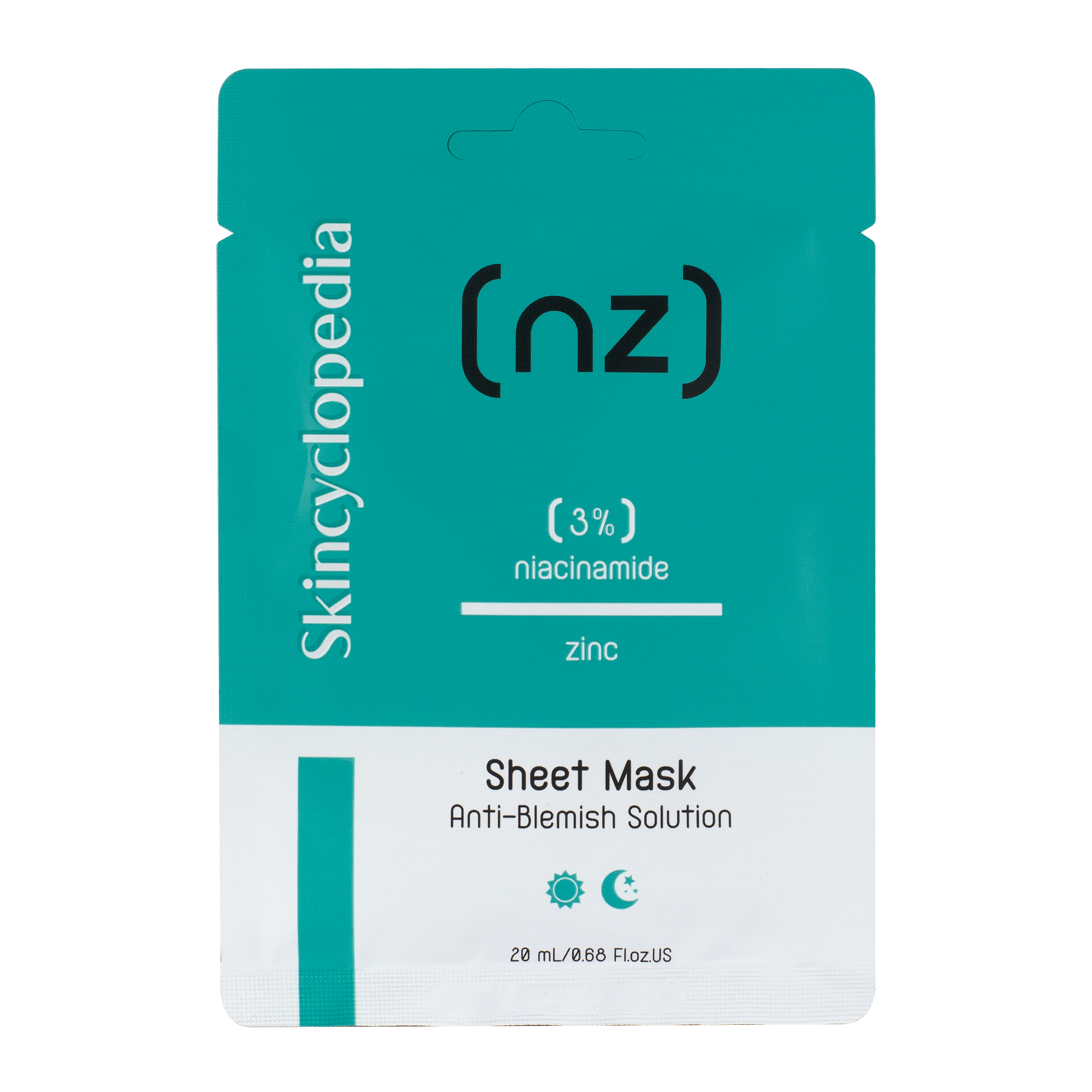 SKINCYCLOPEDIA Sheet Mask Niacinamide 3% Zinc 20ml