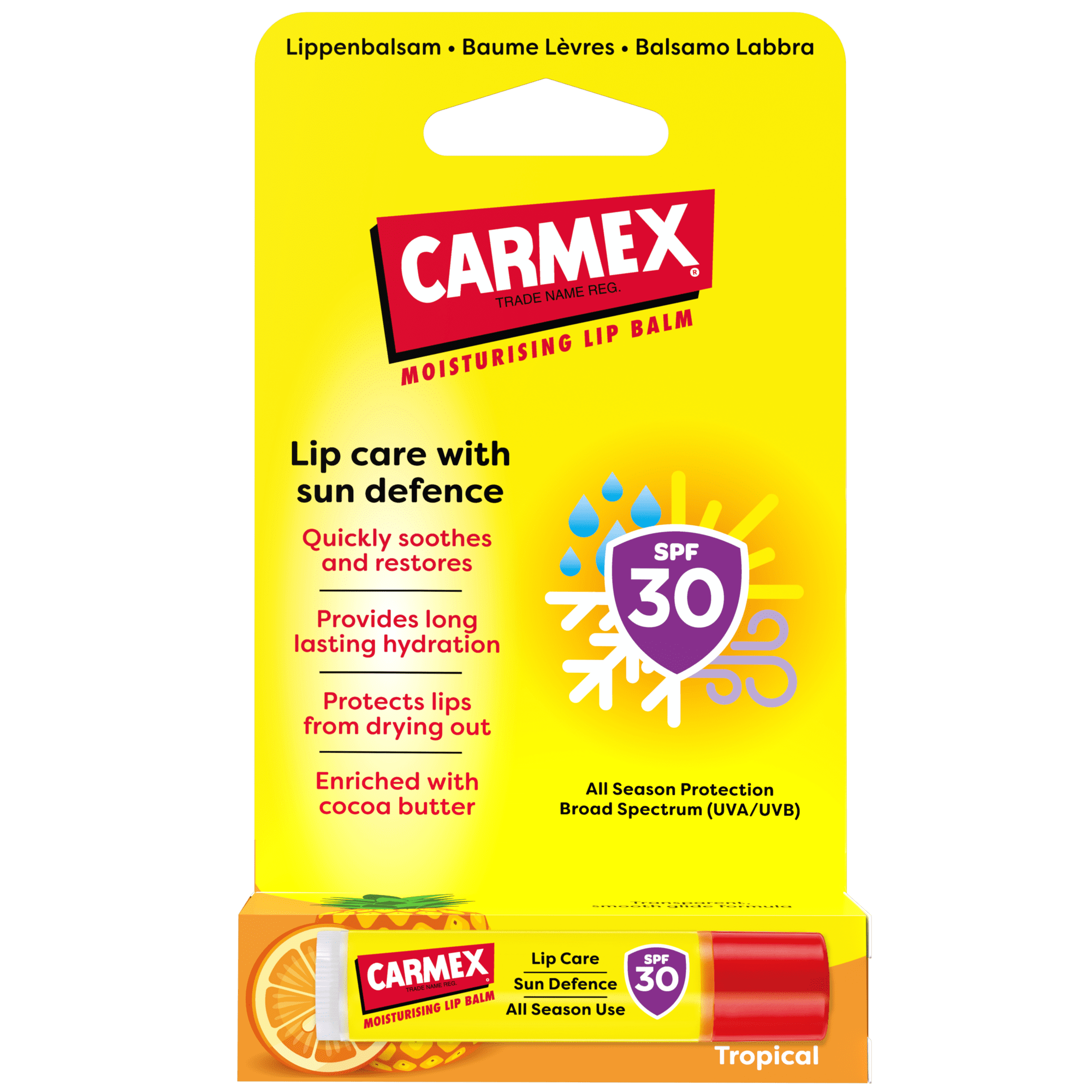 CARMEX Stick Sun Defense Tropical SPF30