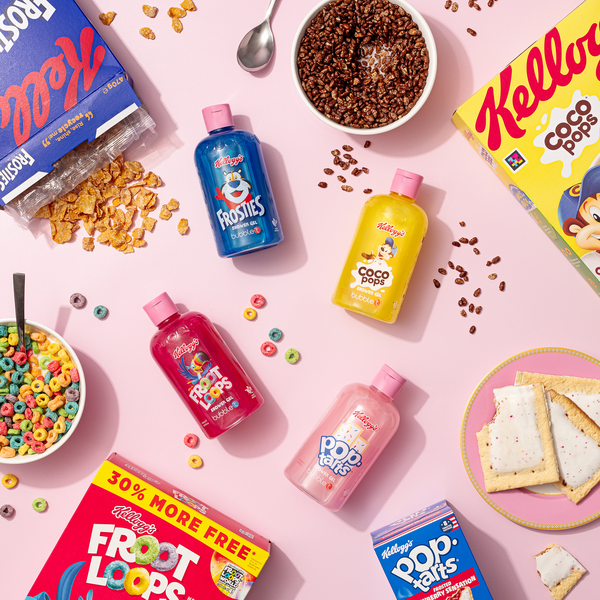 BUBBLE T Bath & Shower Gel Kelloggs Pop Tarts 500ml