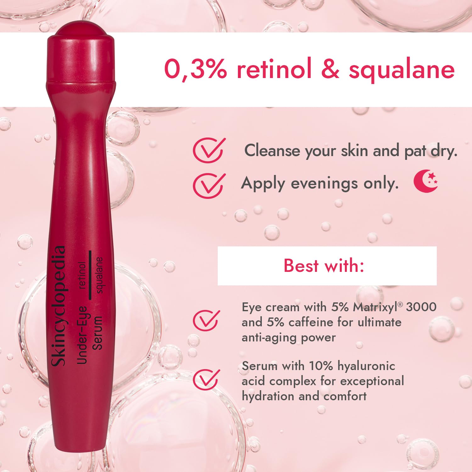 SKINCYCLOPEDIA Roll-on Under-Eye Serum With Retinol And Squalane